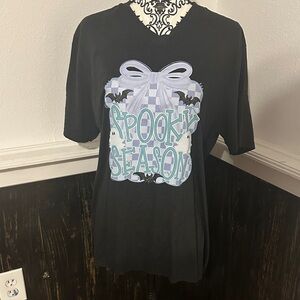 District Black Spooky Season Kids Tee